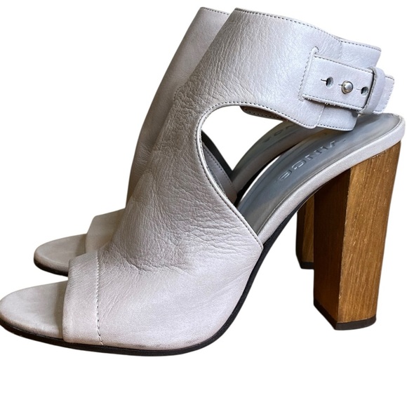 Vince Addie Leather Peep-Toe Bootie in Taupe Women’s Size 7.5 - Picture 4 of 13